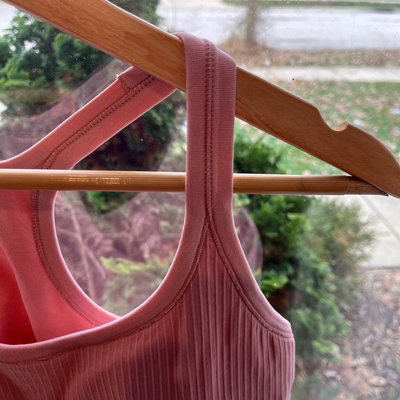 Lululemon Athletica Pink Ribbed Tank Top - Picture 3 of 4